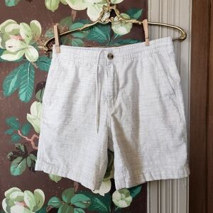 Ben Sherman Textured Stripe Cotton Drawstring Shorts Men’s Loungewear Beach